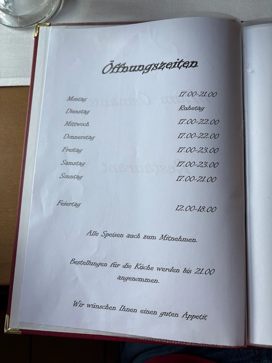 Speisekarte photo 1
