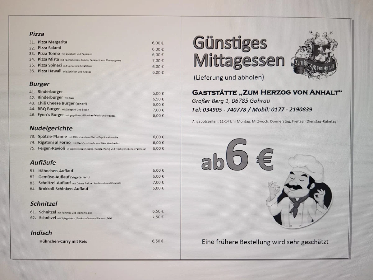 Speisekarte photo 2
