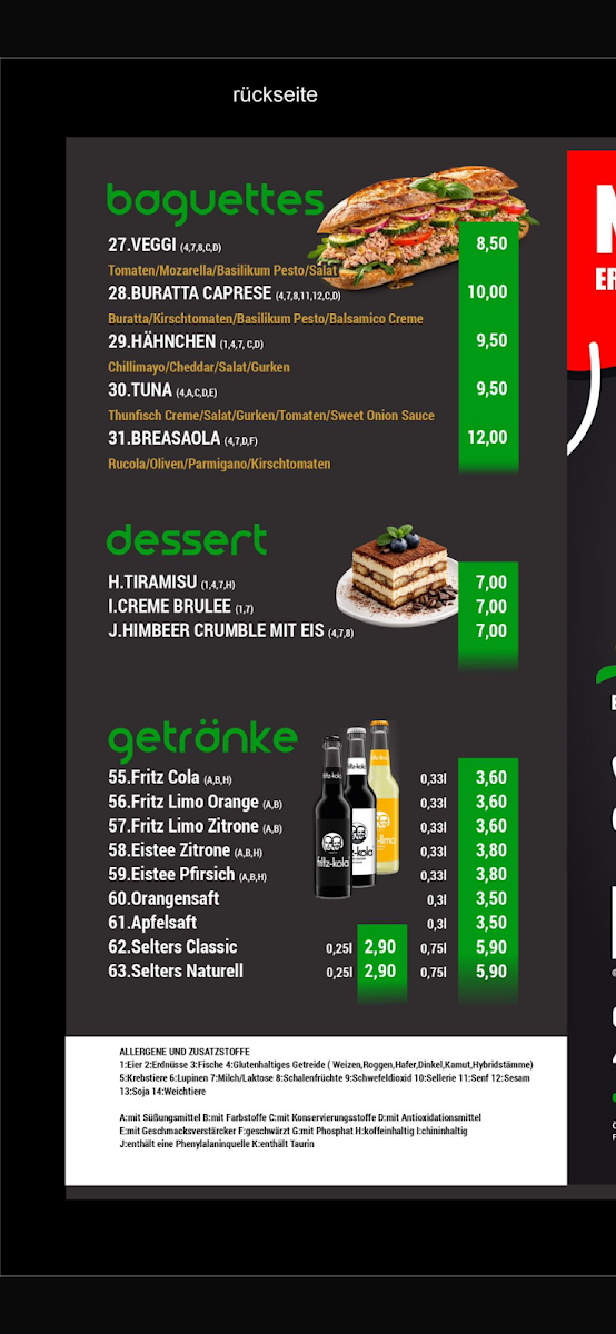 Speisekarte photo 2