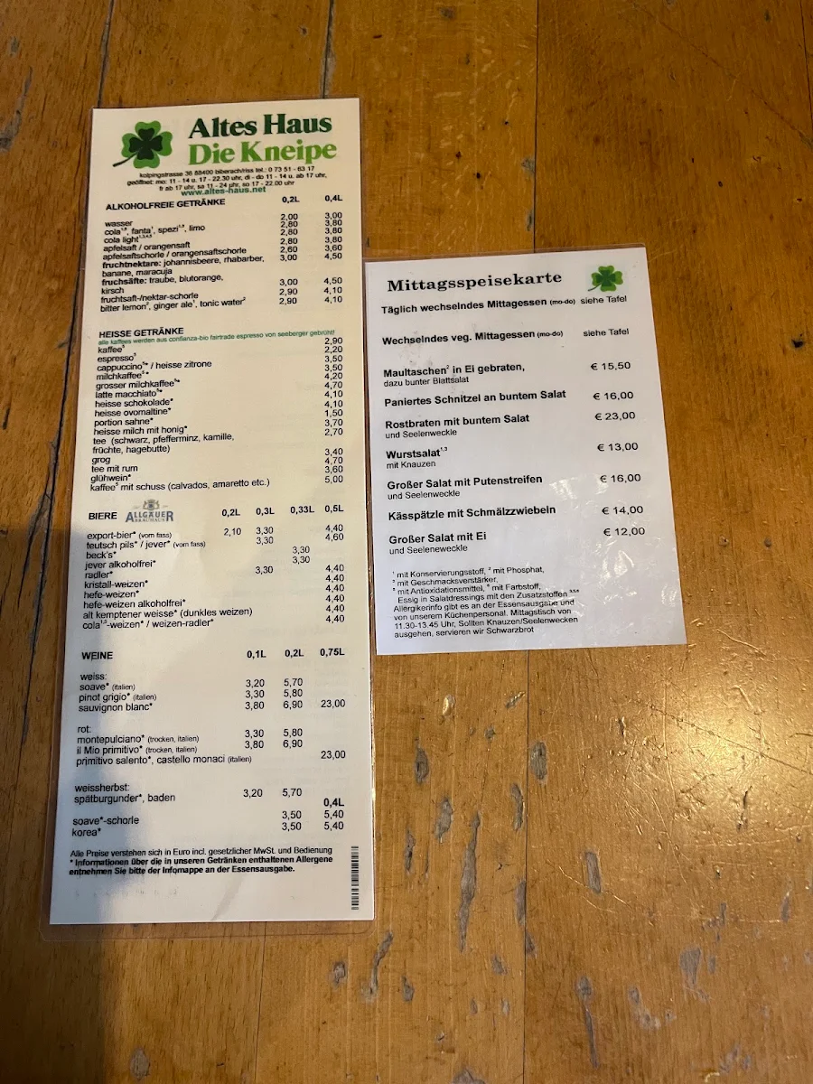 Speisekarte photo 1