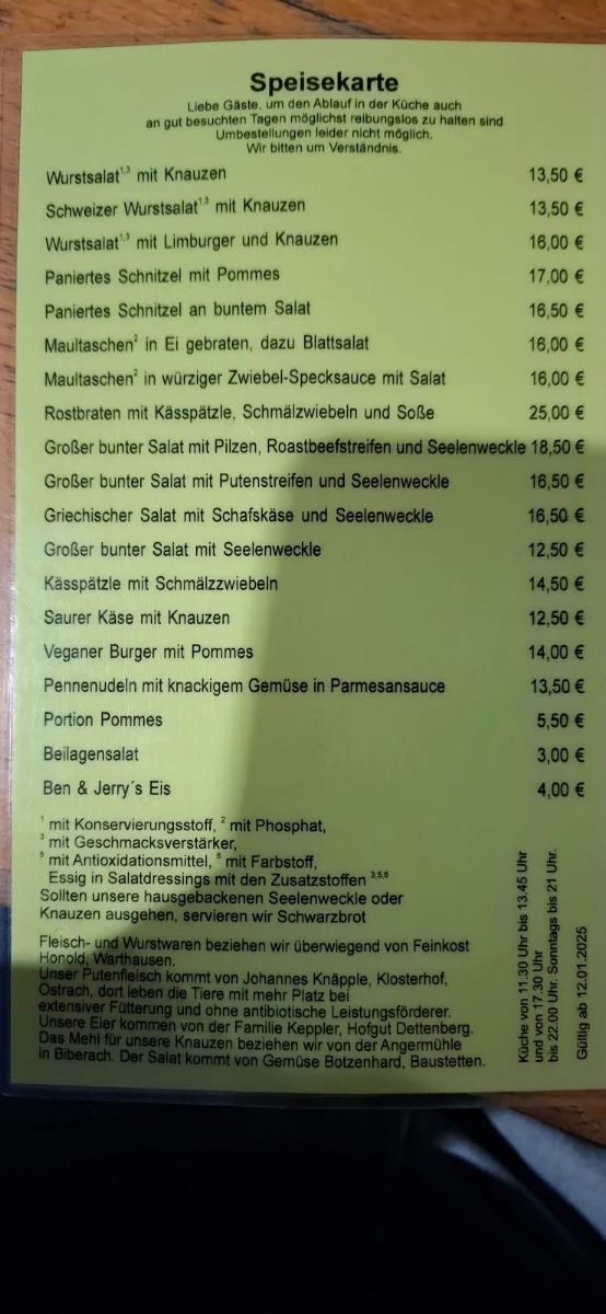 Speisekarte photo 3