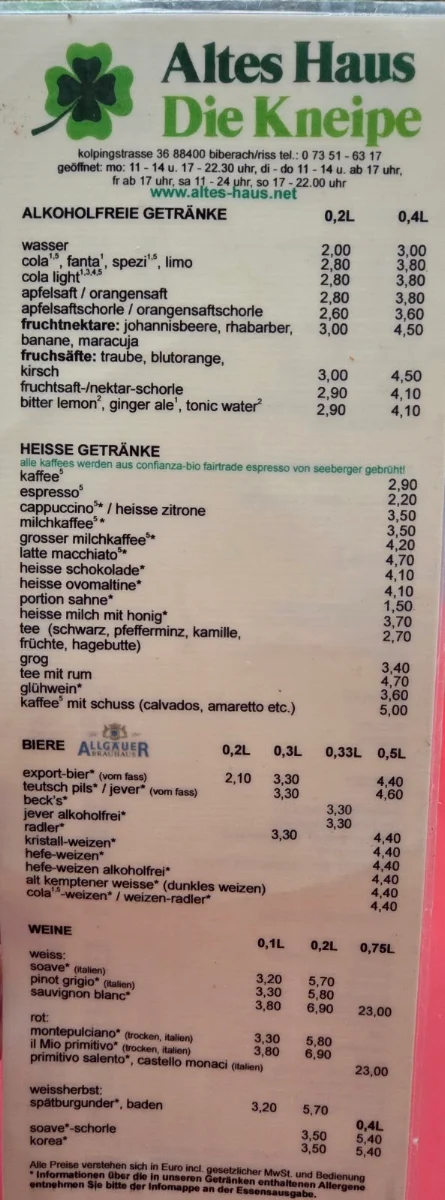 Speisekarte photo 5