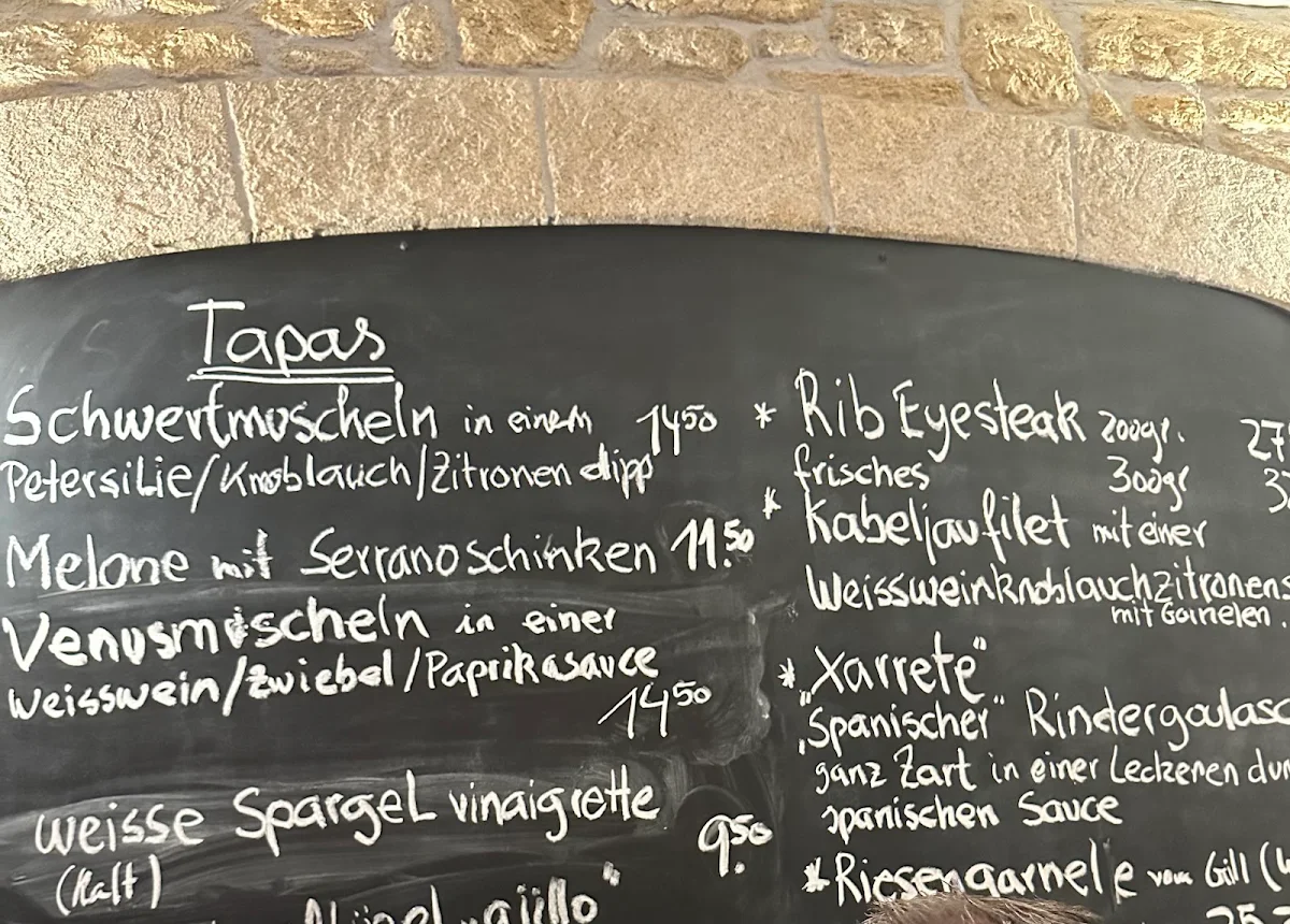 Speisekarte, Restaurante Picasso