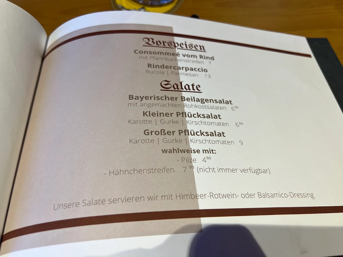 Speisekarte photo 1