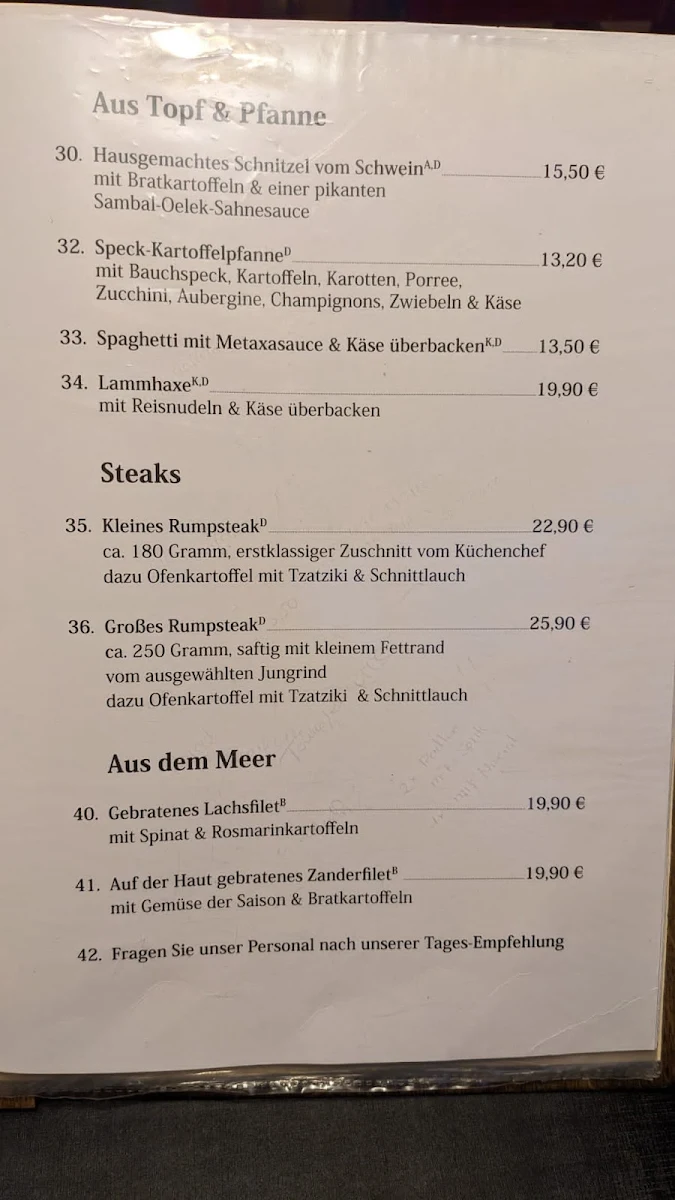 Speisekarte photo 1