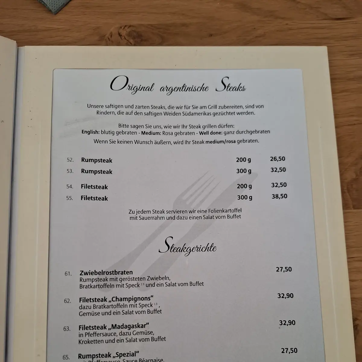 Speisekarte photo 1