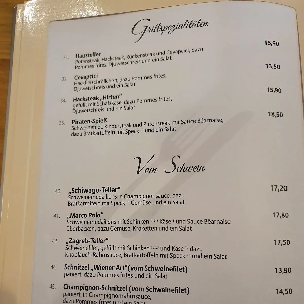 Speisekarte photo 4