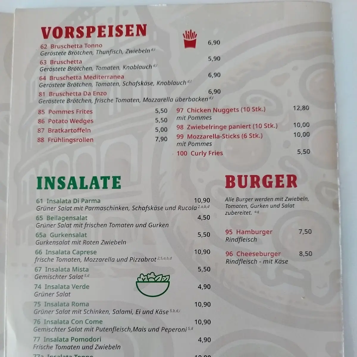 Speisekarte photo 3