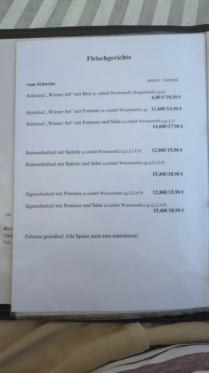 Speisekarte photo 5