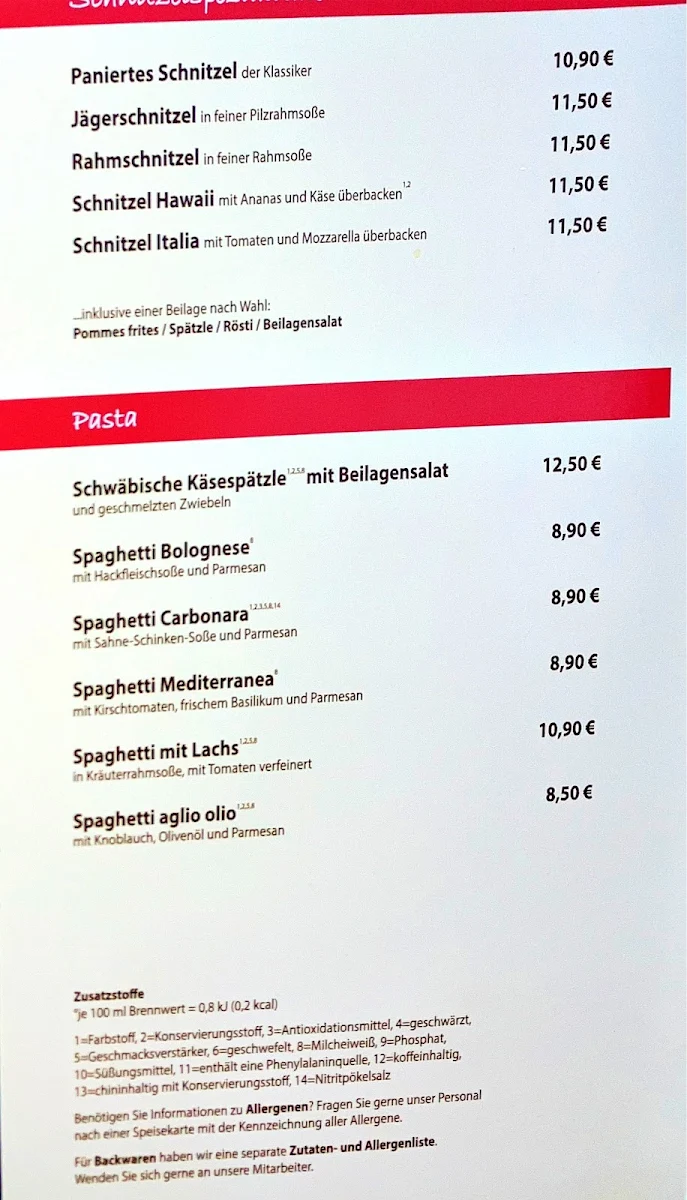 Speisekarte photo 1