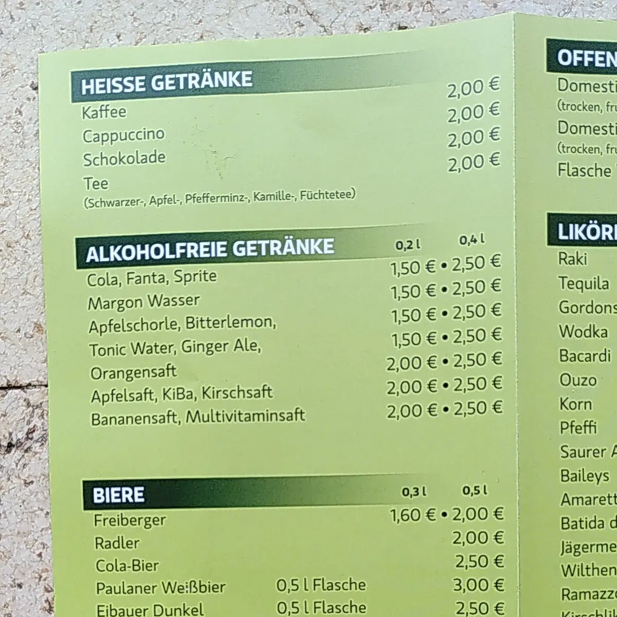 Speisekarte photo 3