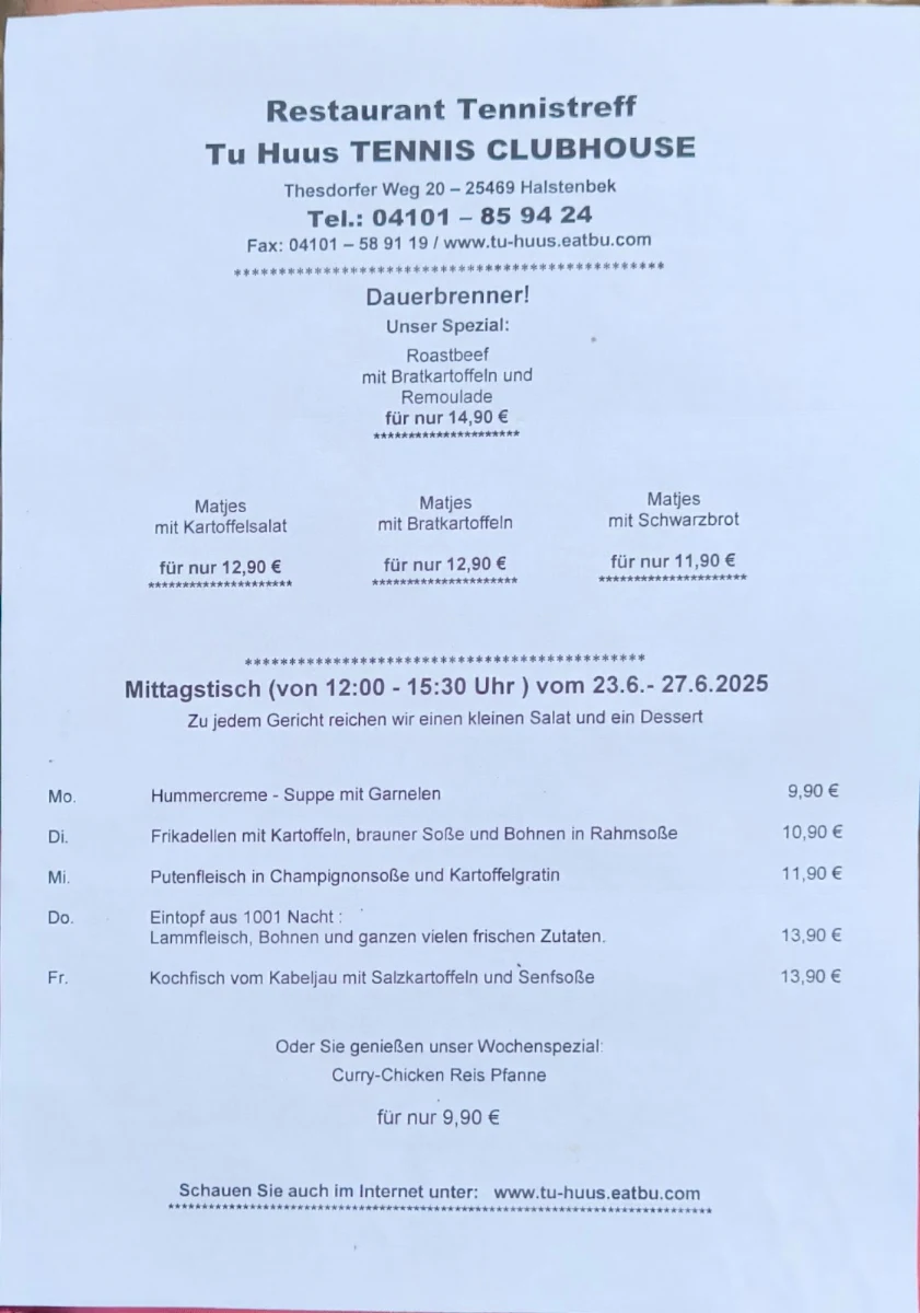 Speisekarte photo 1
