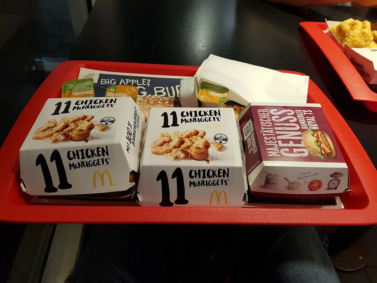 Speisekarte, McDonald's