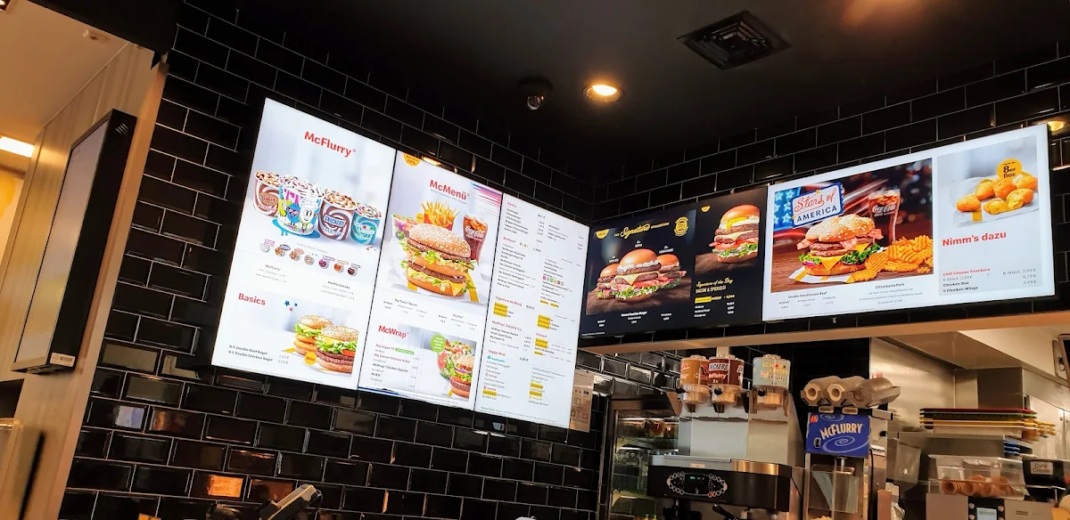 Speisekarte, McDonald's