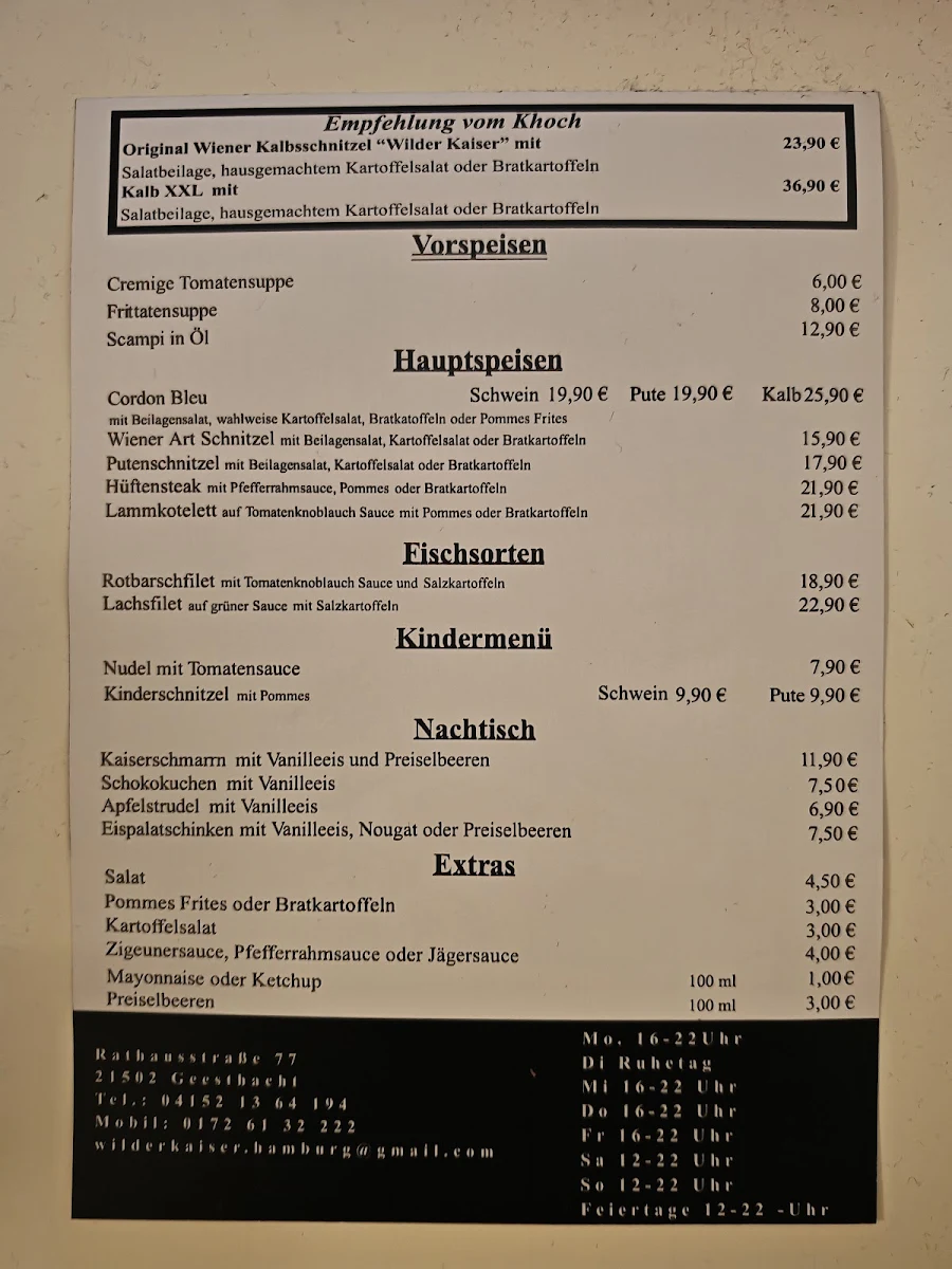 Speisekarte photo 4
