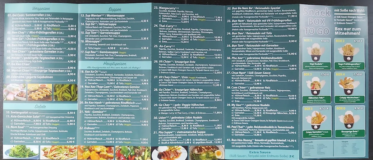 Speisekarte, Pho Viet