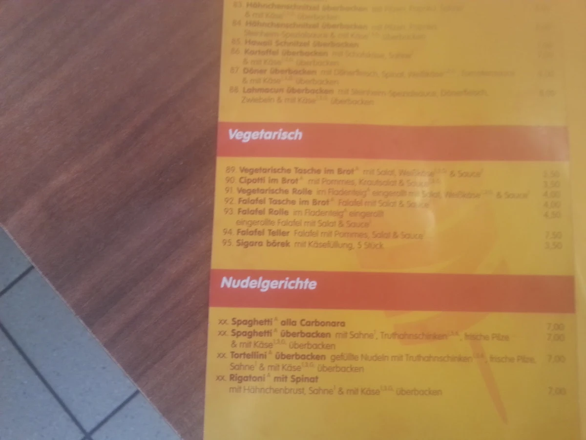 Speisekarte photo 5