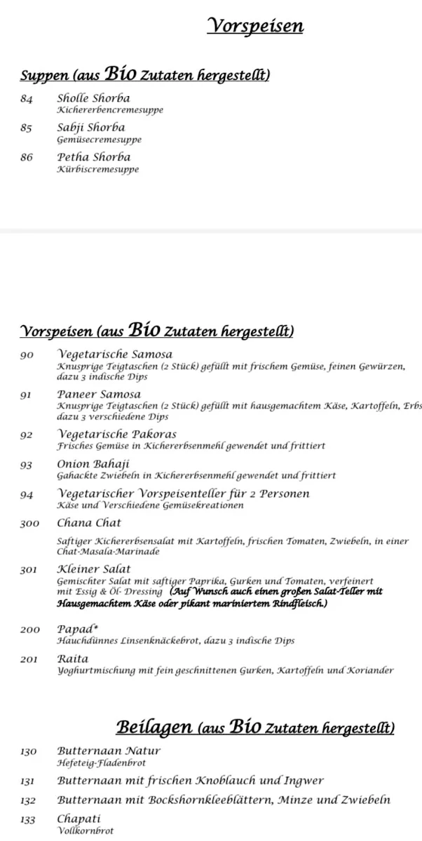 Speisekarte photo 3