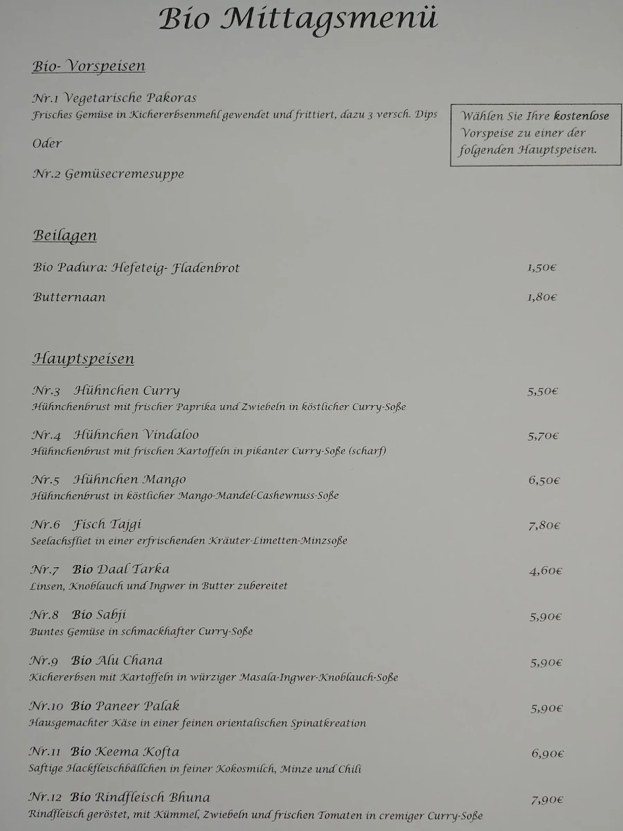 Speisekarte photo 6