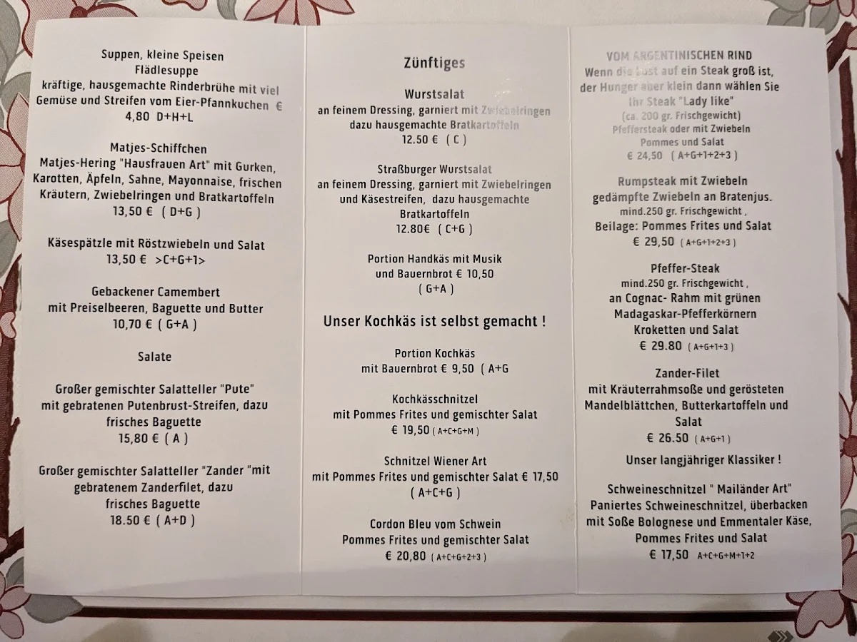 Speisekarte photo 1