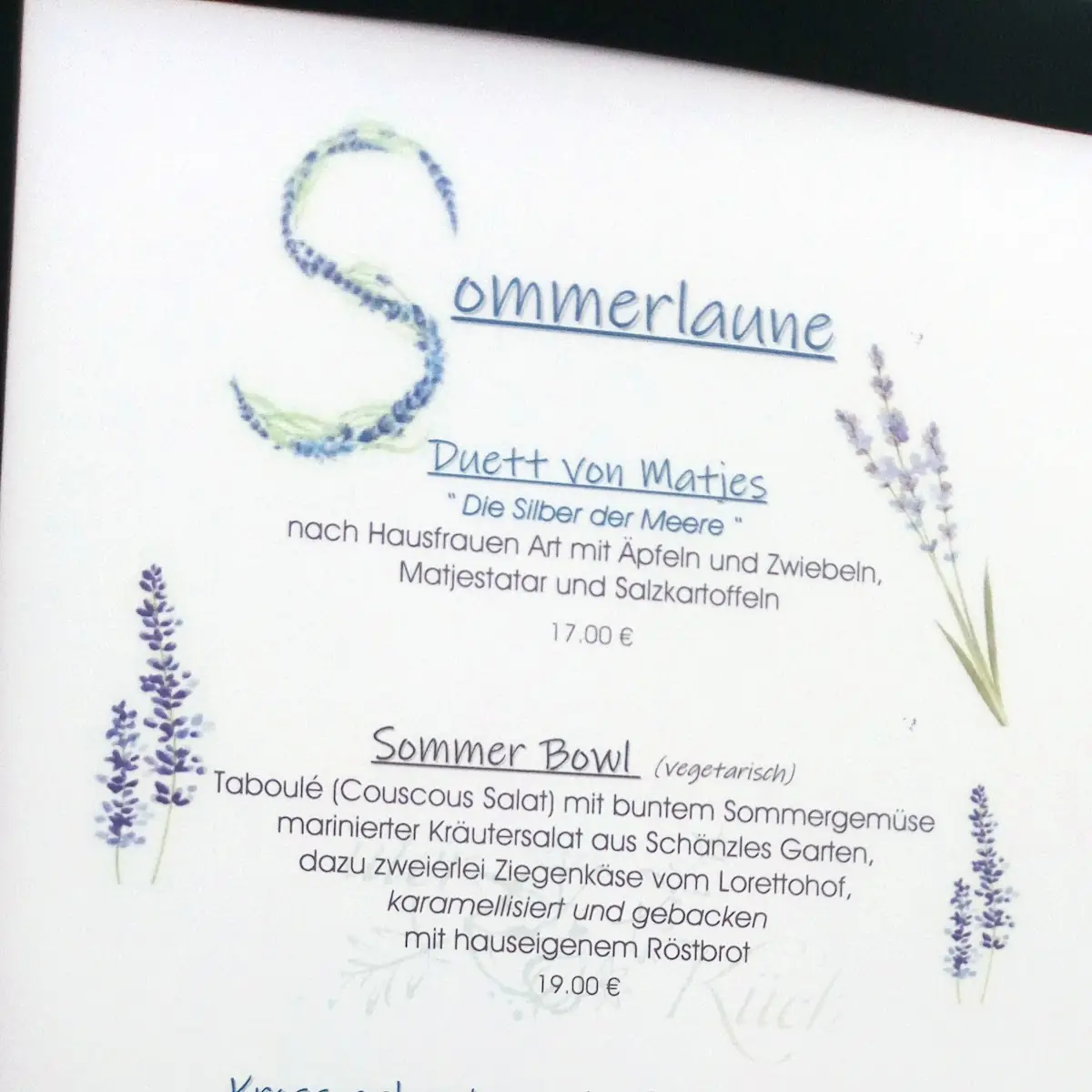 Speisekarte photo 4