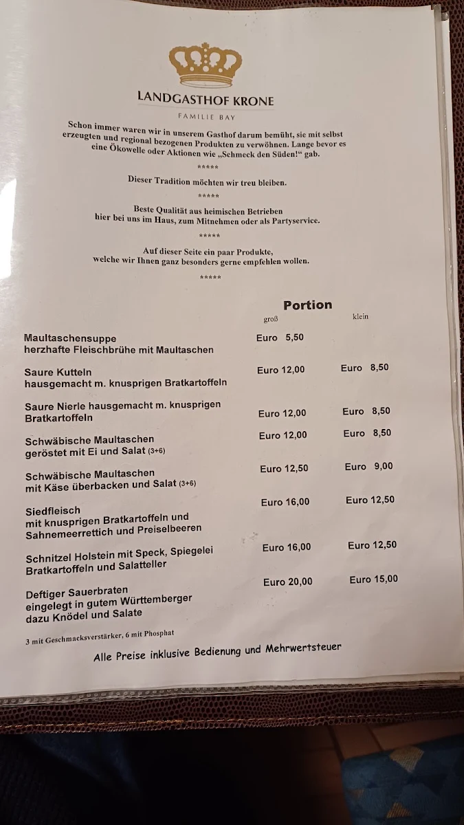 Speisekarte photo 1