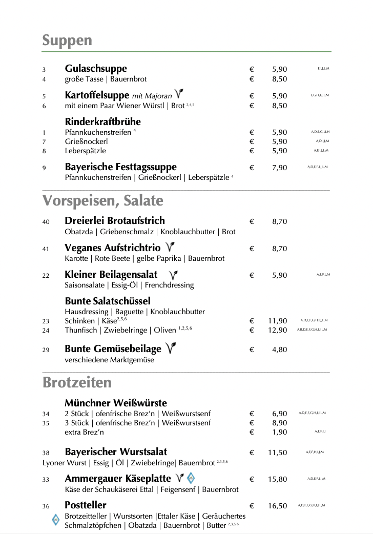 Speisekarte photo 3