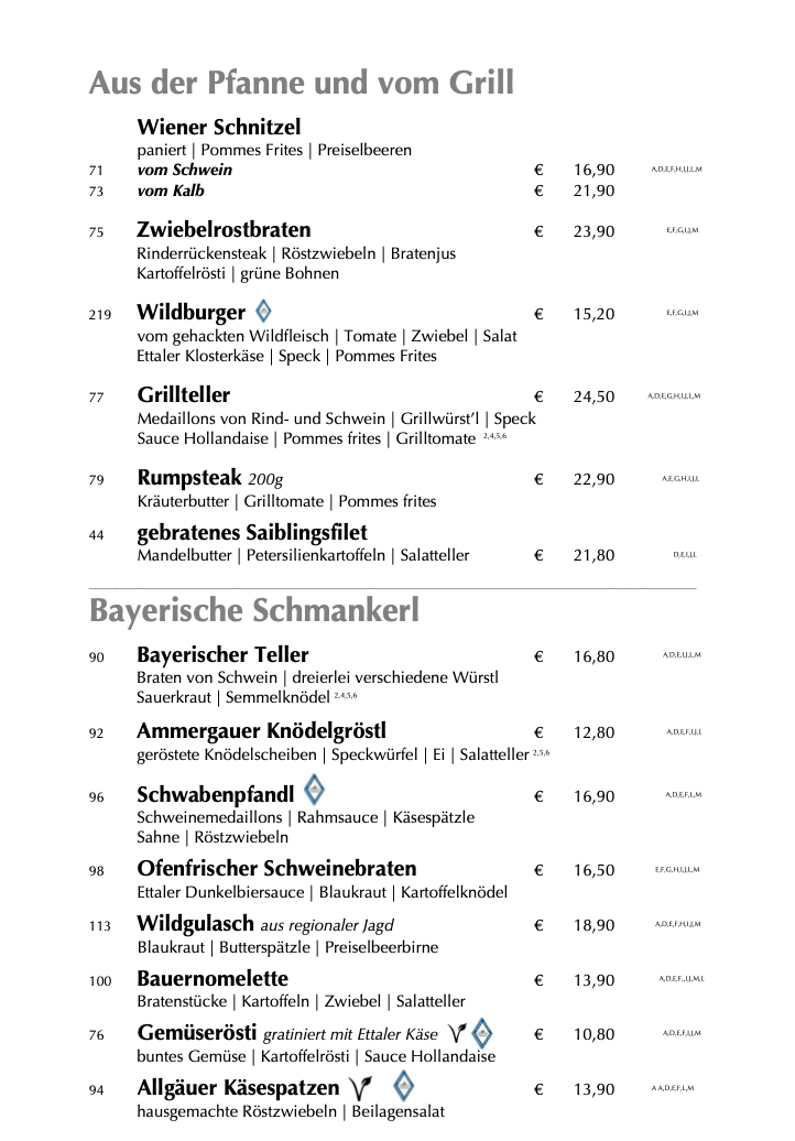 Speisekarte photo 4
