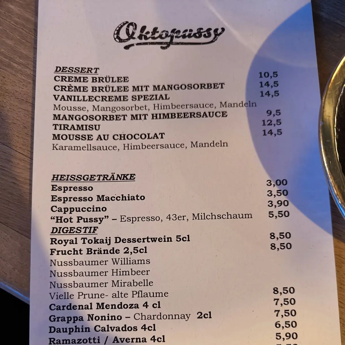 Speisekarte photo 3
