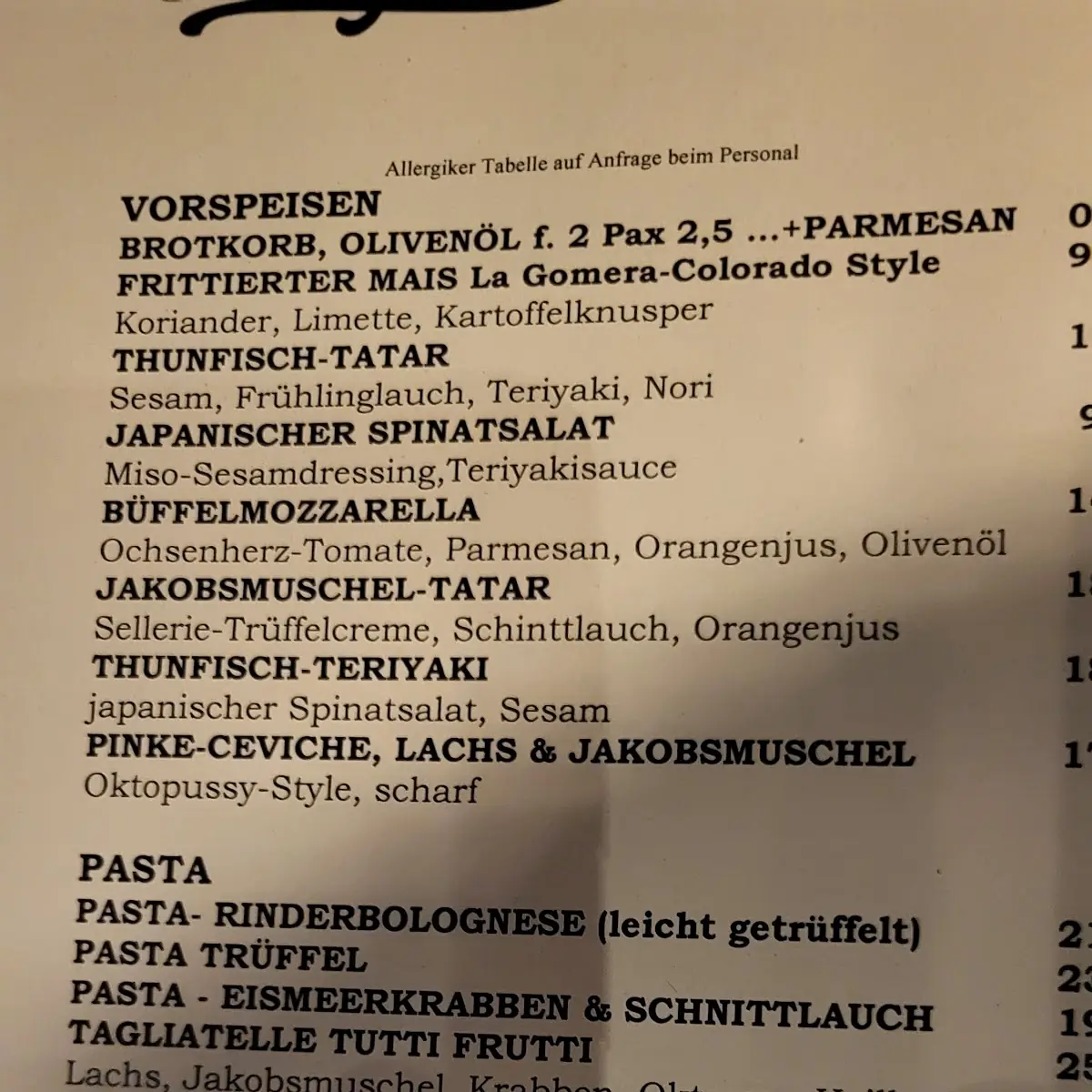 Speisekarte photo 9