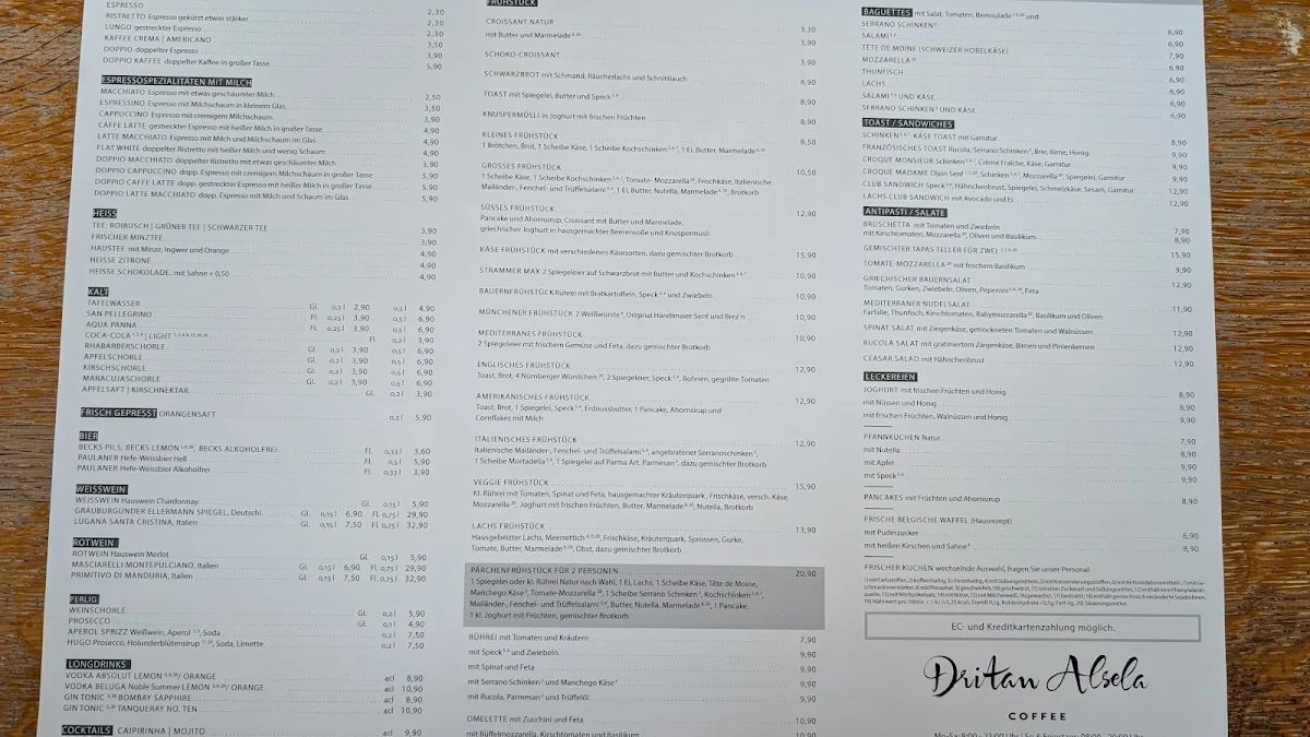Speisekarte photo 1