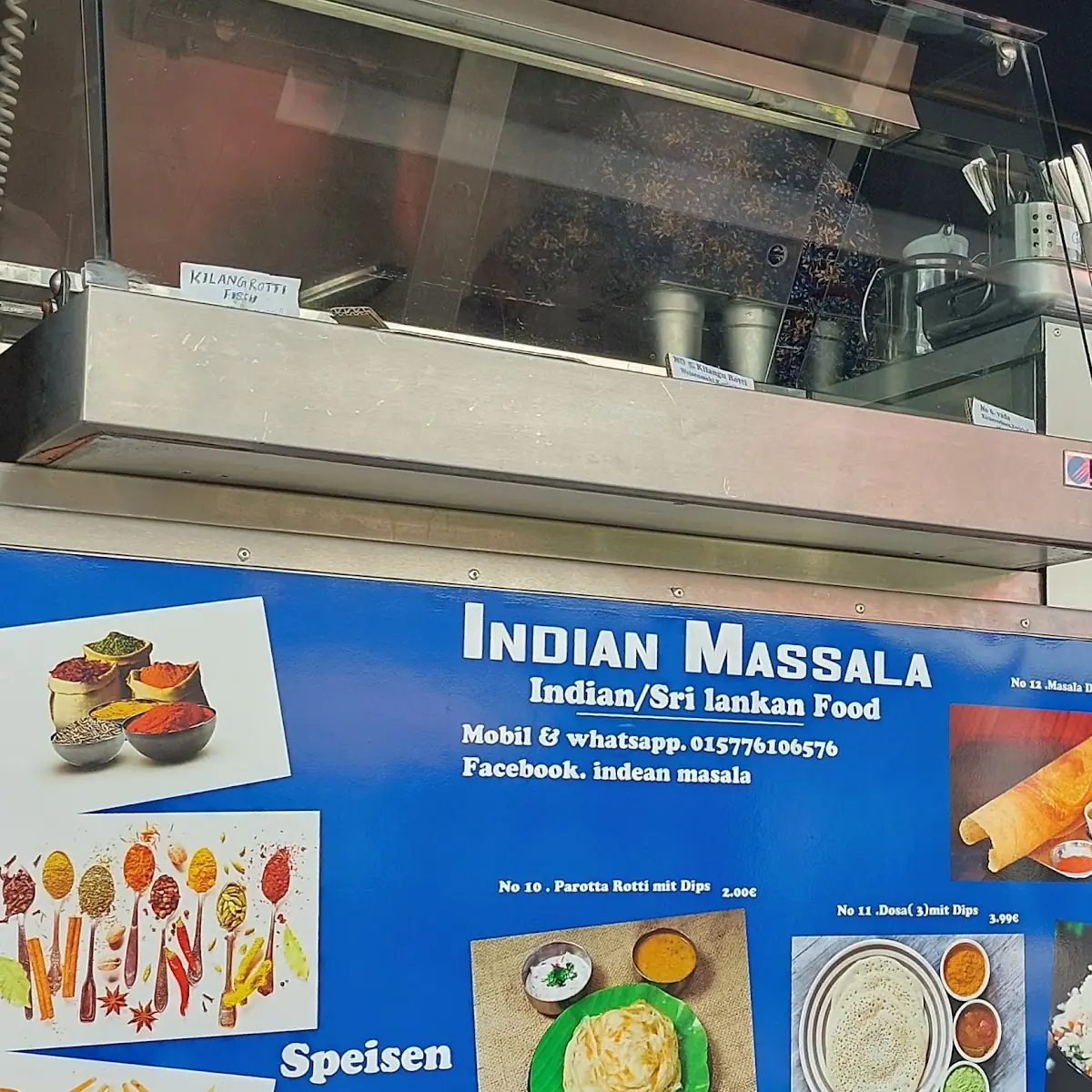 Speisekarte, Indian Massala