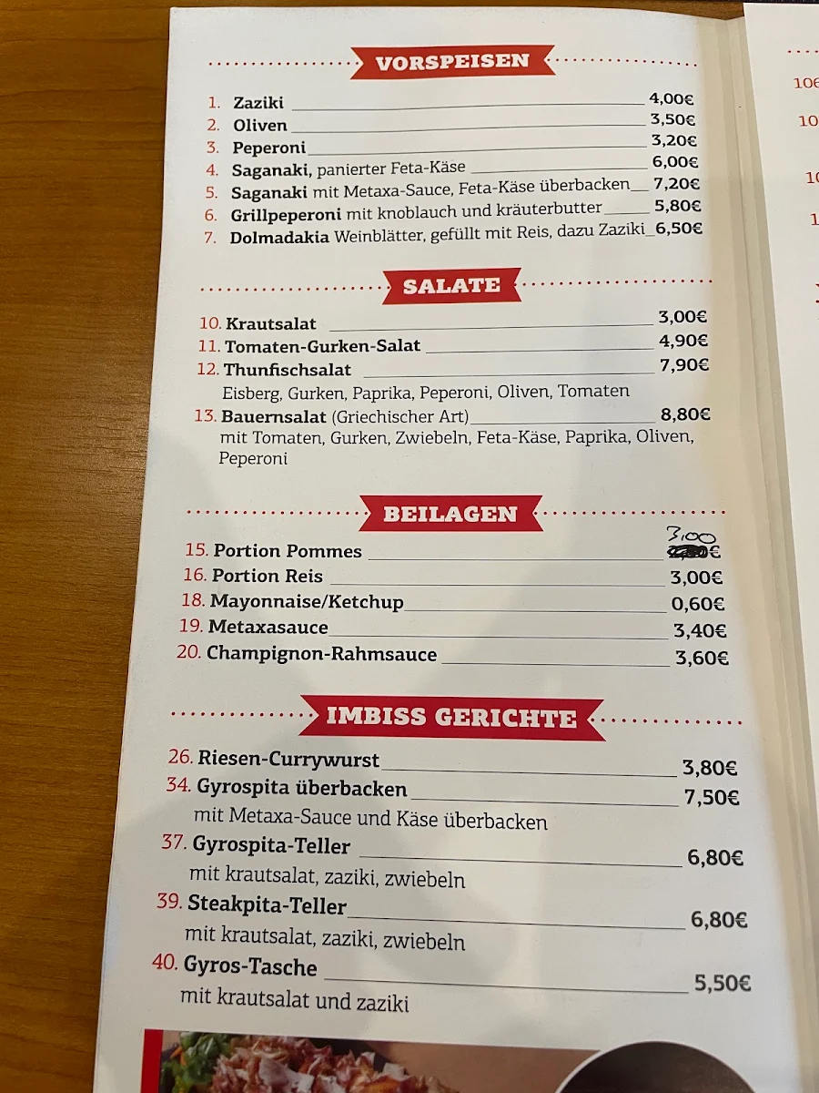 Speisekarte photo 2