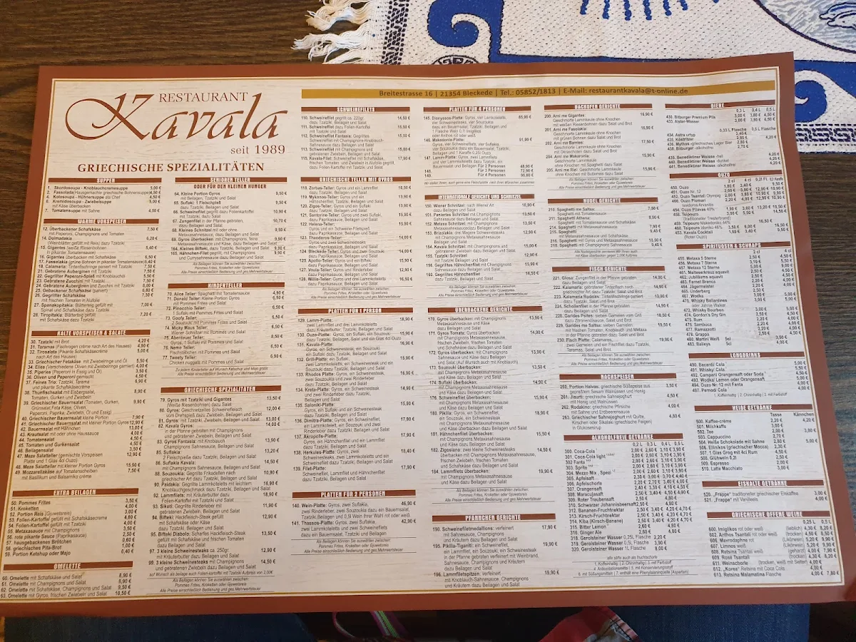 Speisekarte photo 2