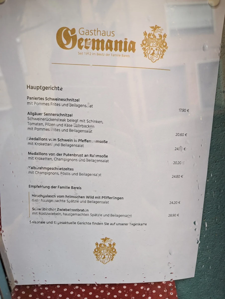 Speisekarte photo 2