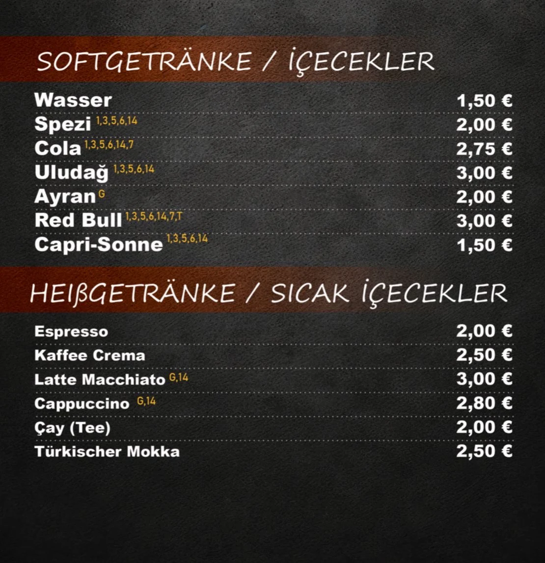 Speisekarte photo 2