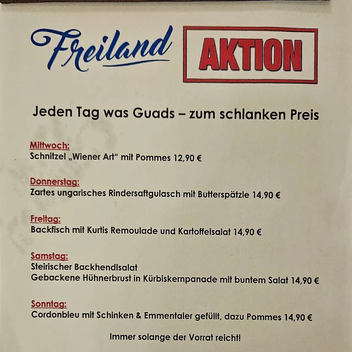 Speisekarte photo 6