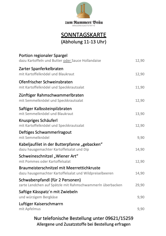Speisekarte photo 2