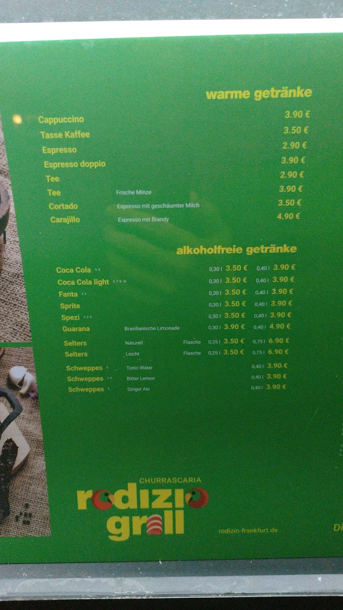 Speisekarte, Rodizio Grill