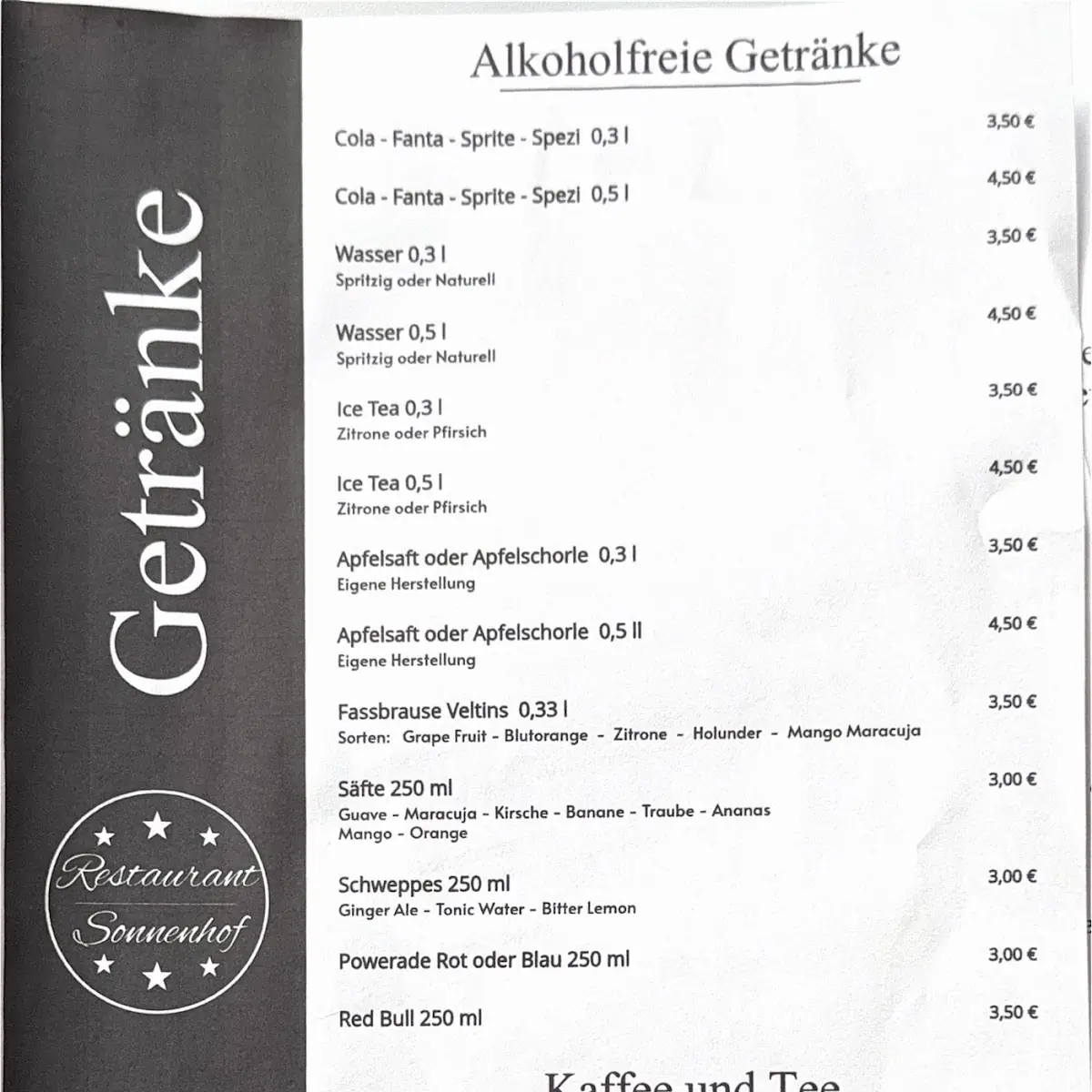 Speisekarte photo 5