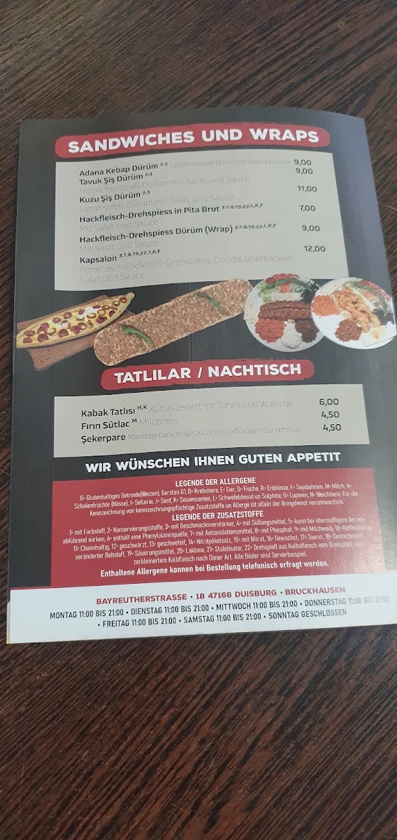 Speisekarte photo 2
