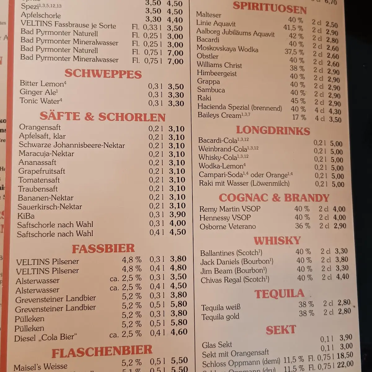 Speisekarte photo 3