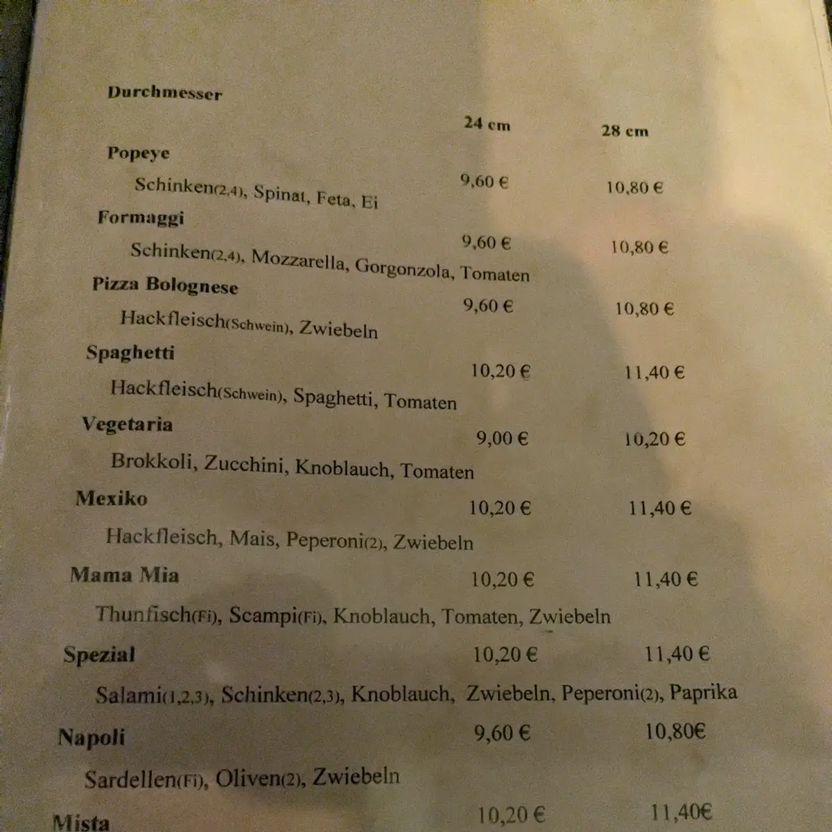 Speisekarte photo 3