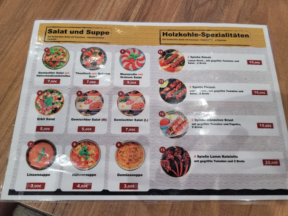 Speisekarte, مطعم مشاوي اربيل Erbil Grill Restaurant