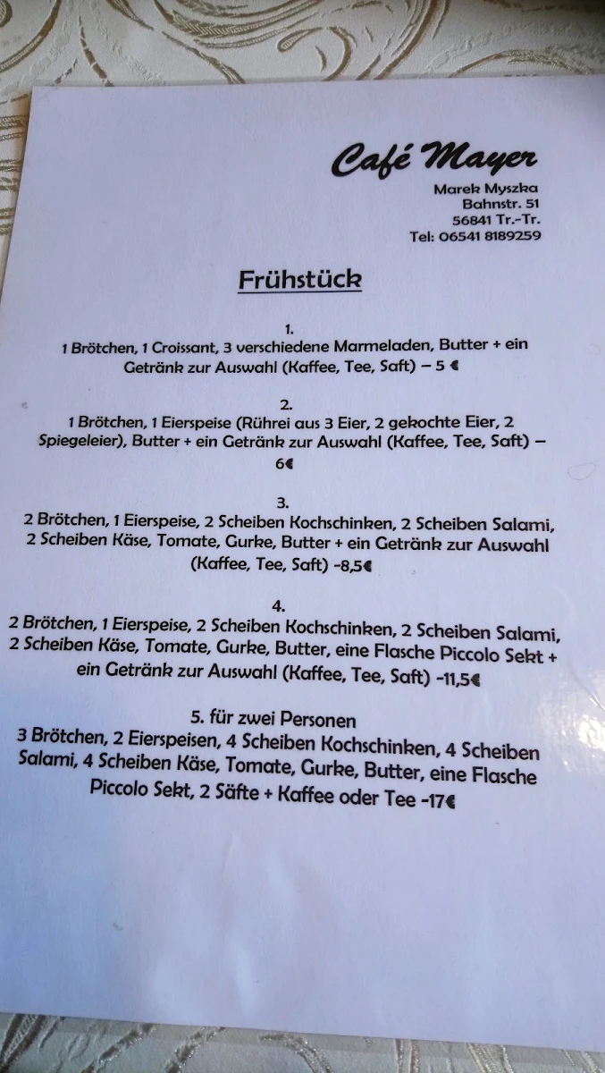 Speisekarte photo 2