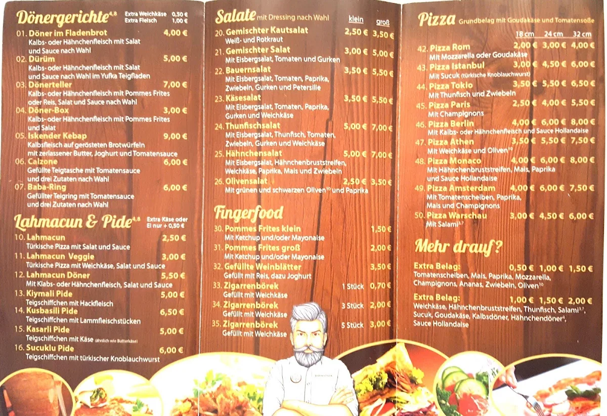 Speisekarte, BABA Döner-Salzgitter 09/24 Preise aktualisieren franchise