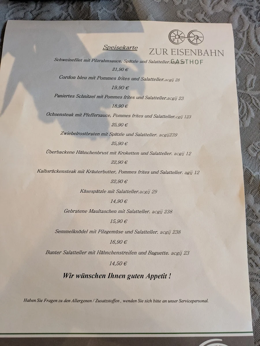 Speisekarte photo 1