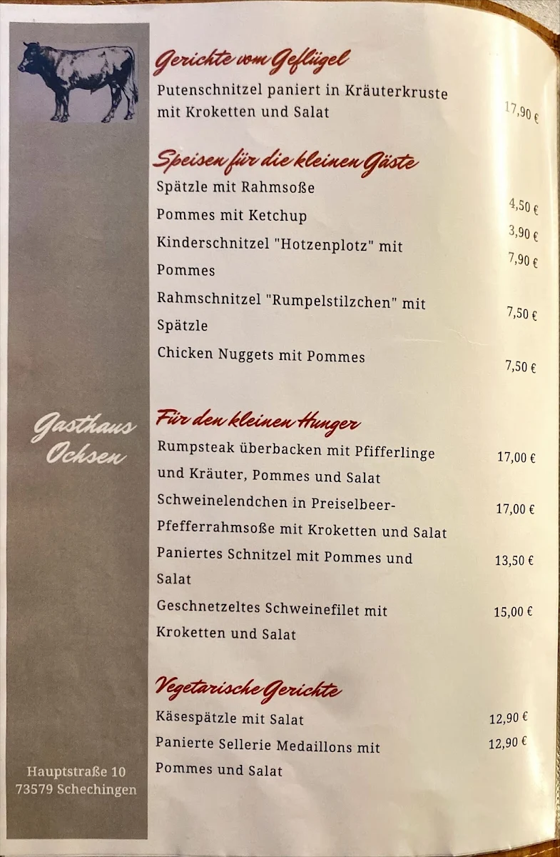 Speisekarte photo 1