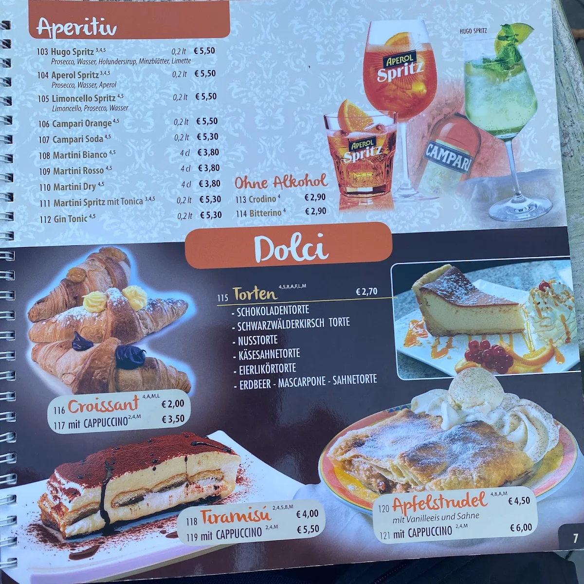 Speisekarte, Un Angelo