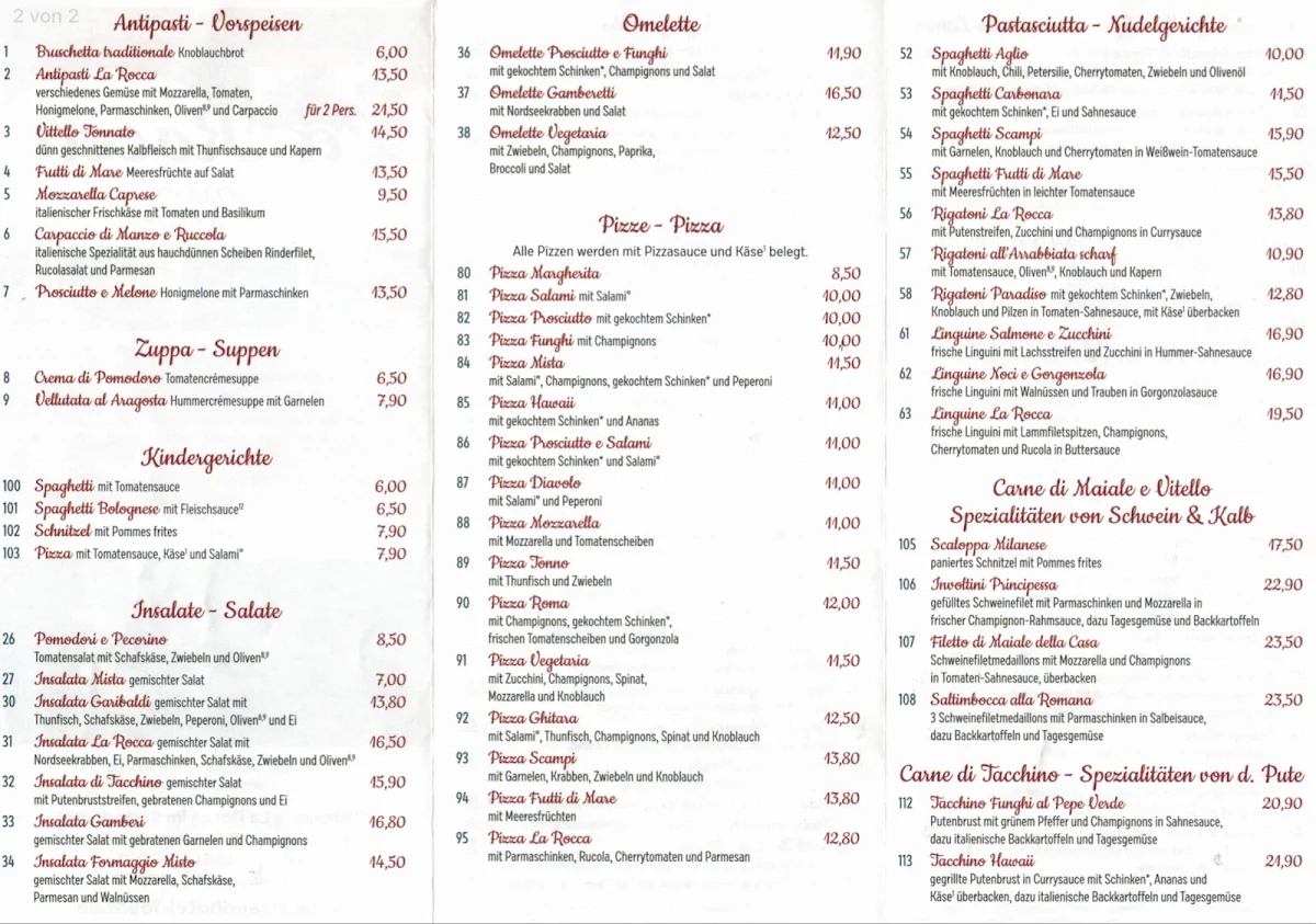 Speisekarte photo 1